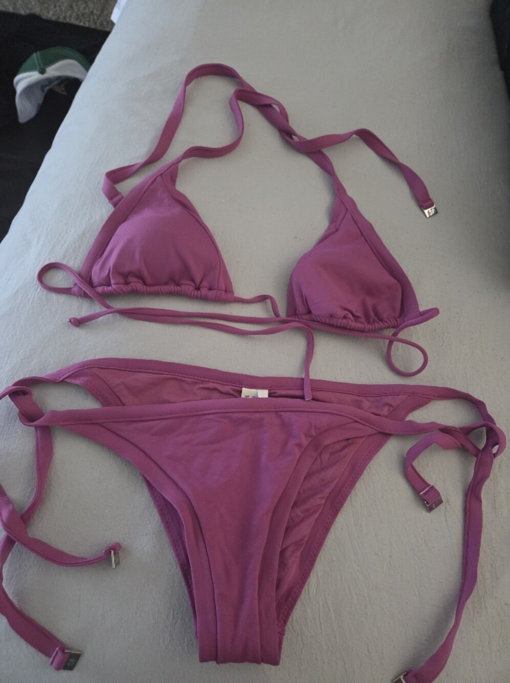 Seafolly Pink Triangle Tie Bikini Set